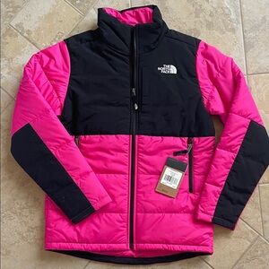 The North Face Kids Puffer Jacket in Pink and Black
